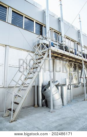 Manufacture Building. Territory Of The Plant