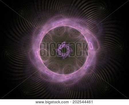 Geometry of Space series. Visually attractive backdrop made of conceptual grids curves and fractal elements suitable as element for layouts on physics mathematics technology science and education.