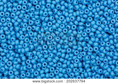 Close up of many seed beads. High resolution photo.