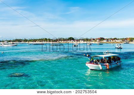 Lembongan Tropical Island, One Of Popular Attractions In Bali, Indonesia