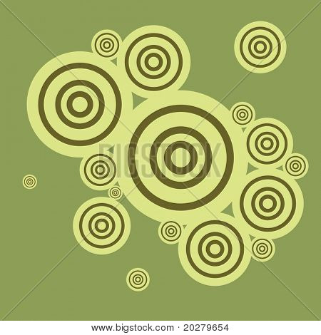 ภาพวงกลมสีย้อนยุคนามธรรม