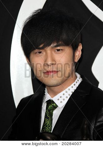 LOS ANGELES - Ocak 10: Jay Chou Los Angeles Premiere için 