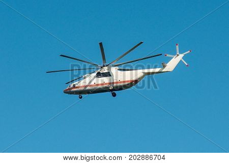Mi-26 heavy military transport in flight emergency situations of Russia