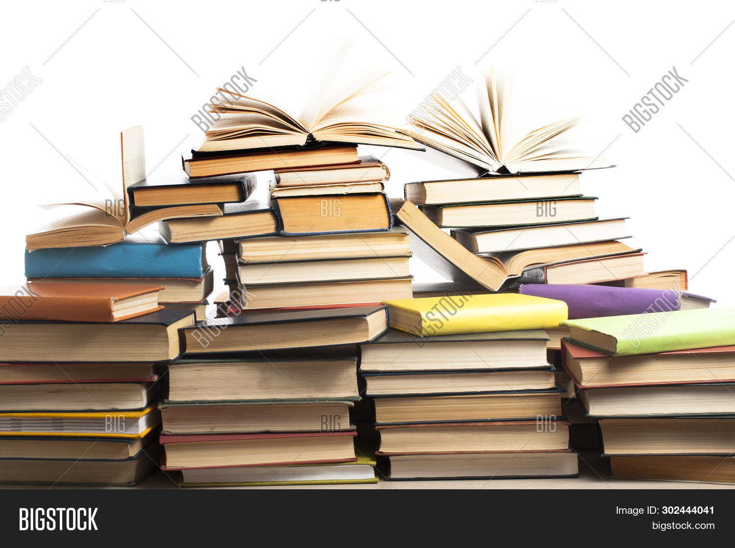 Stack Books Isolated Image & Photo (Free Trial) | Bigstock
