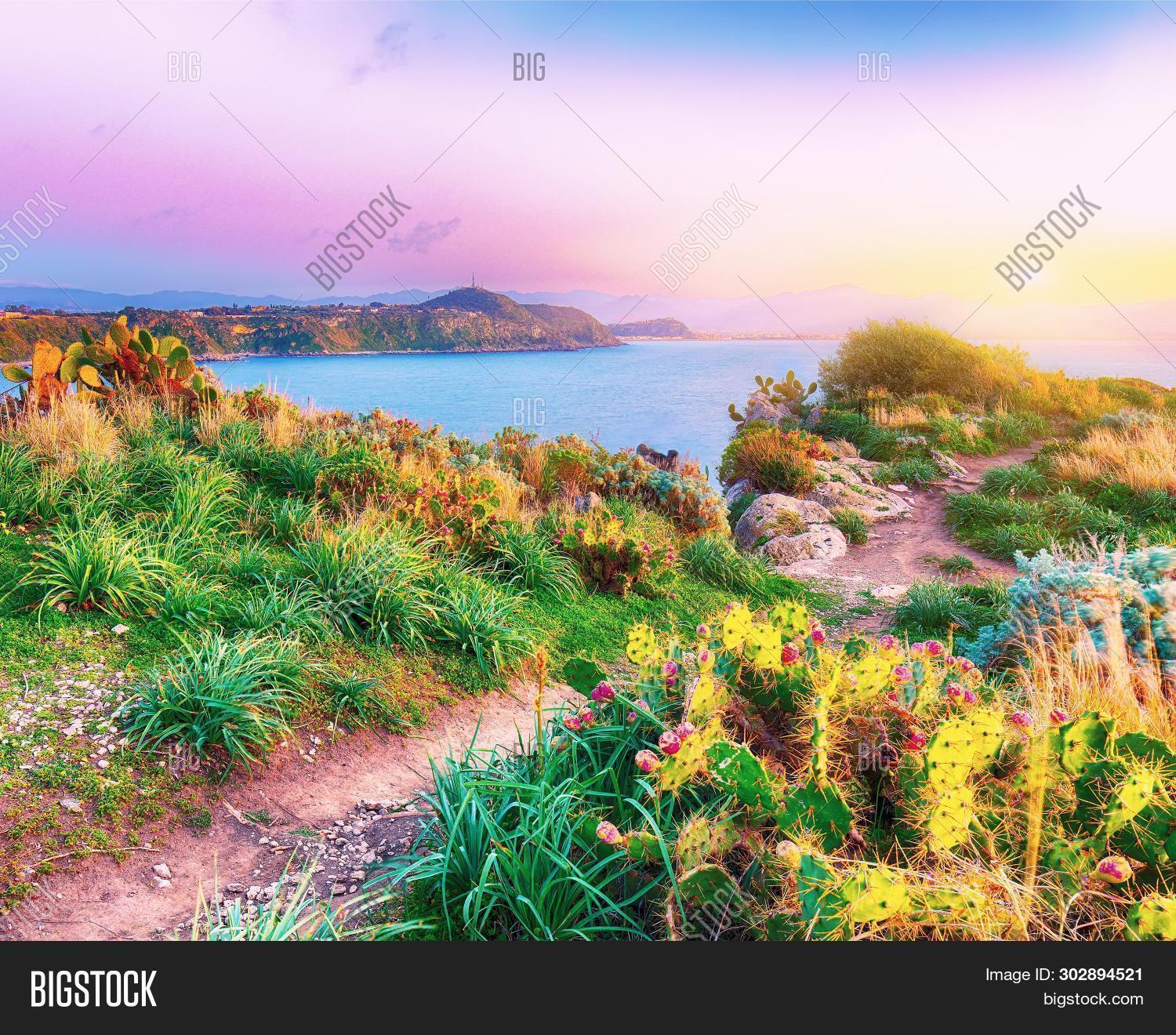 Dramatic Spring Sunset Image Photo Free Trial Bigstock