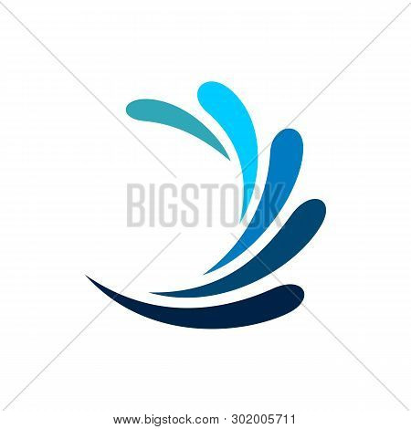 Ornamental Splash Water Logo Template Vector Logo Design