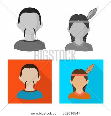 Isolated Object Of Imitator And Resident Logo. Set Of Imitator And Culture Vector Icon For Stock.