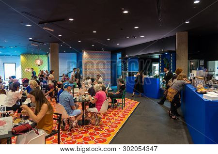 Melbourne, Australia - March 17, 2018: Moroccan Tea House Inspired Decoration Of The National Galler