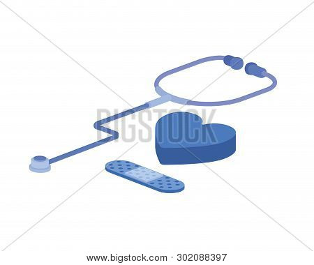 Medicine Objects On White Background Vector Illustration Design
