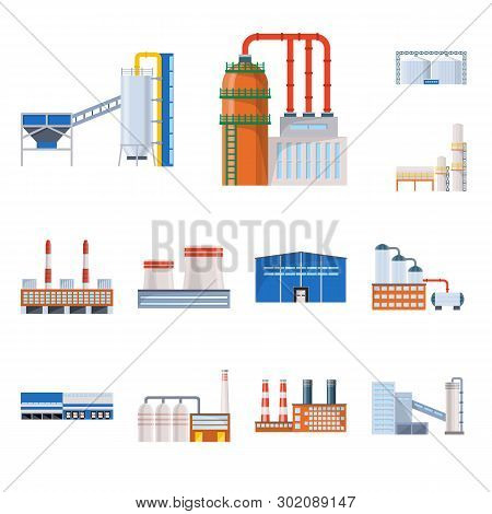 Vector Illustration Of Industry And Building Symbol. Set Of Industry And Construction Stock Vector I