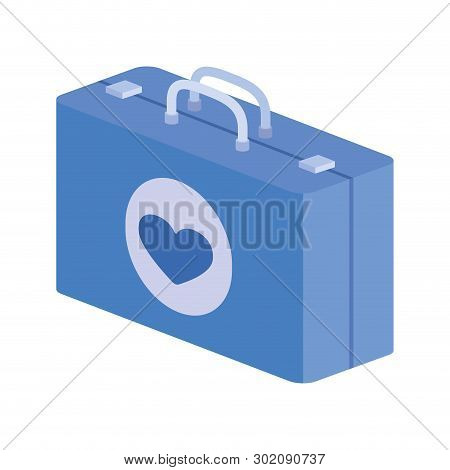 First Aid Kit On White Background Vector Illustration Design