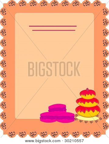 Vector de tarjeta de menú
