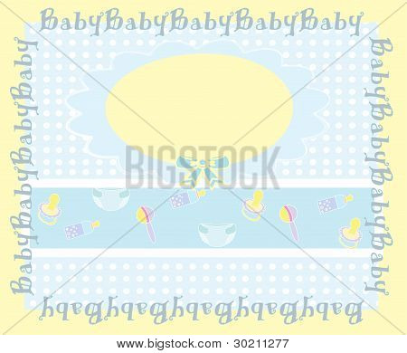 Ilustración de vector de fondo de bebé