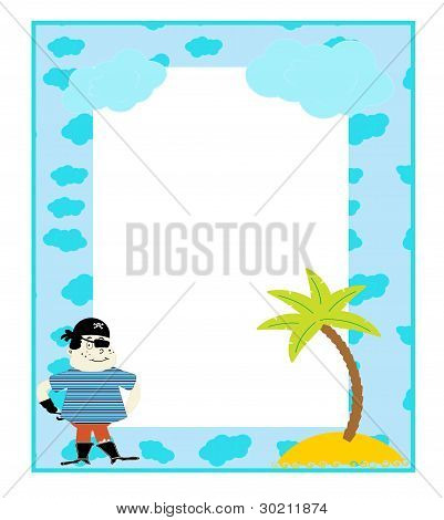 Vector de marco de foto de los niños