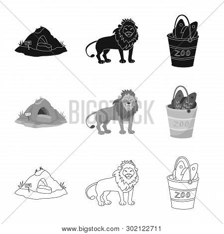 Vector Illustration Of Nature  And Fun  Symbol. Collection Of Nature  And Entertainment Vector Icon 