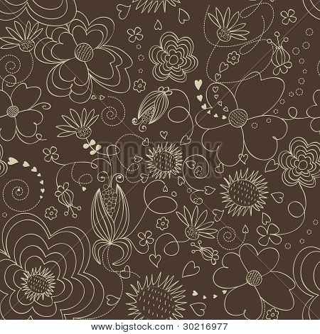 Seamless pattern floreali