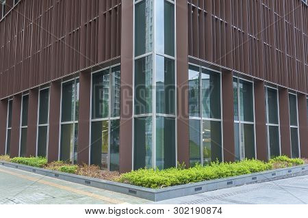 Pattern Or Background Of Office Building In Business District