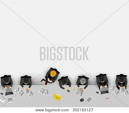 Group Of Business People Working In Office