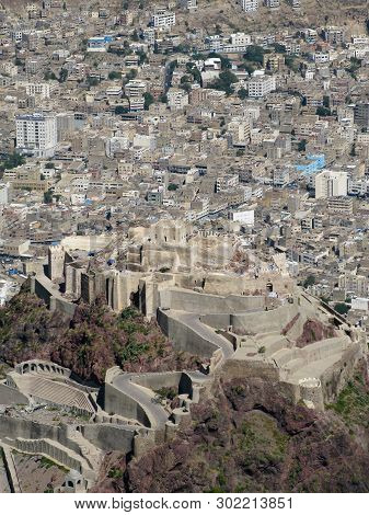 Exterior View From Al-cahira Fortress Aka Cairo Castle , Taiz, Yemen