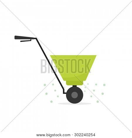 Fertilizer Spreader Icon. Clipart image isolated on white background