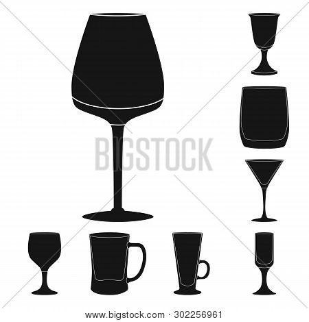 Isolated Object Of Texture And Volume Logo. Set Of Texture And Container Stock Vector Illustration.