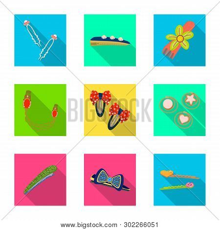 Vector Design Of Beauty And Fashion Icon. Collection Of Beauty And Female Vector Icon For Stock.
