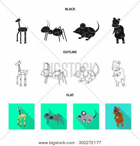 Vector Illustration Of Toy And Science Icon. Set Of Toy And Toy Vector Icon For Stock.