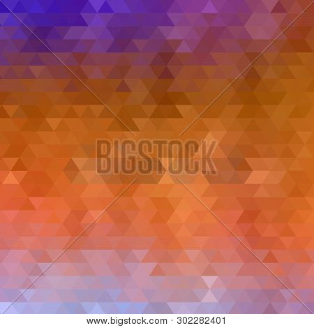 Colored Triangular Background. Polygonal Style. Mosaic Background. Eps 10
