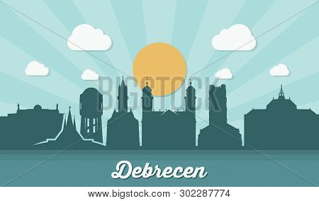 Debrecen Skyline - Vector Illustration - Vector