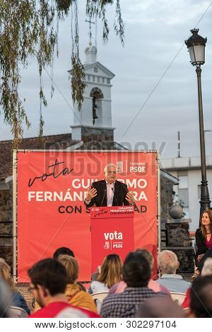 Caceres, Extremadura, Spain - May 20, 2019: Josep Borrell, Psoe Candidate In The European Elections,
