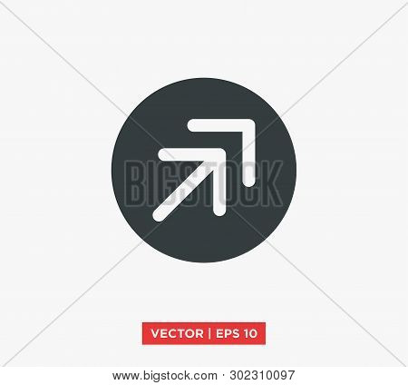 Arrow Point Mark Icon Vector Illustration