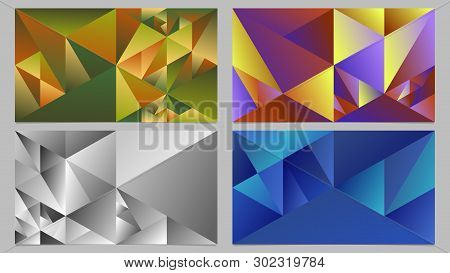 Minimal Polygonal Dynamic Multicolored Gradient Triangle Hd Background Set