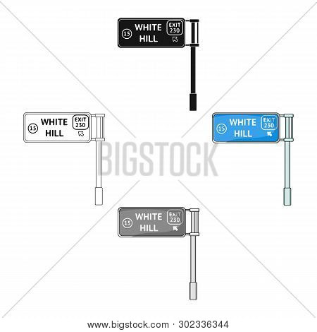 Sign Single Icon In Cartoon, Black Style.sign Vector Symbol Stock Illustration Web.