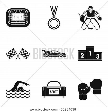 Sportsmanlike Icons Set. Simple Set Of 9 Sportsmanlike Icons For Web Isolated On White Background