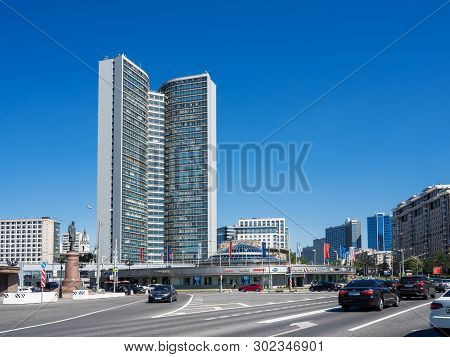Moscow, Russia - May 18, 2019. Building Of The Secretariat Of The Council Of Mutual Economic Assista
