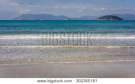 Panoramic View Of The Gerakas Beach Which Is A Sea Turtle Nesting Site Summer, Zante Island, Greece
