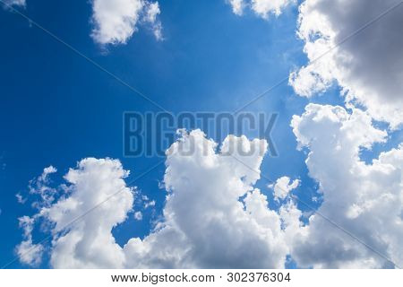 Blue Sky With Cloud Sunny Day