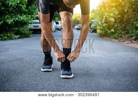 Man Running Jogging On Road,sport Healthy,man Running Jogging On Road,sport Healthy