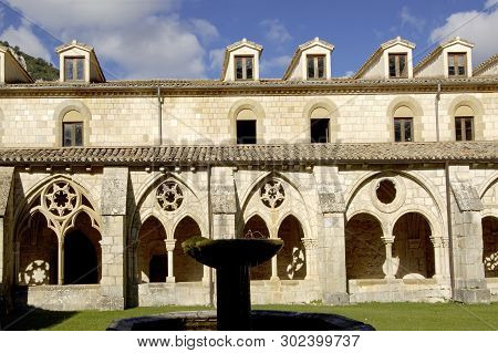 Cloister Of Monastery Of Santa Maria De Iranzu, Estella, Navarra, Spain