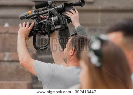Ternopol,ukraine-may 11 2019: Festival - Ternopil Gate 2019 In Ternopil,on Theater Square,ukraine