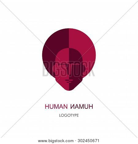 Flat Linear Design. Company Logo, Sign Or Icon For Public Places, Icon For Applications And Web Site