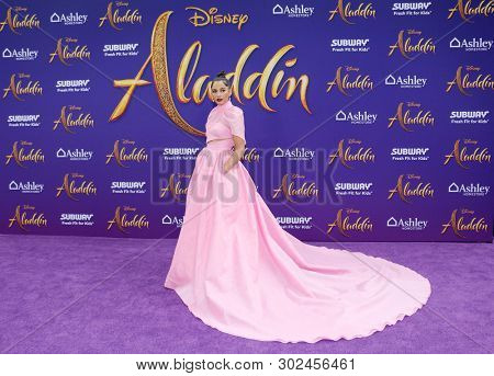 Naomi Scott at the Los Angeles premiere of 'Aladdin' held at the El Capitan Theatre in Hollywood, USA on May 21, 2019.