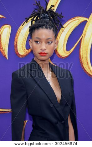 Willow Smith at the Los Angeles premiere of 'Aladdin' held at the El Capitan Theatre in Hollywood, USA on May 21, 2019.