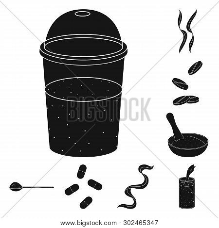 Vector Design Of Grass And Natural Icon. Collection Of Grass And Seaweed Stock Vector Illustration.