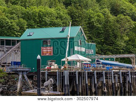 Juneau, Alaska- May 31, 2016:  The City Of Juneau Is The Capital City Of Alaska. Juneaus Population 