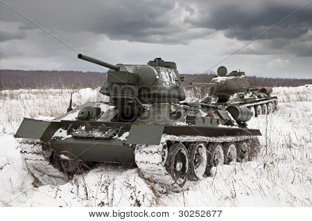 Russiske kampvogne T34