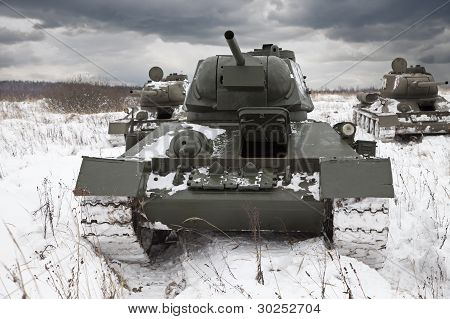 Russiske kampvogne