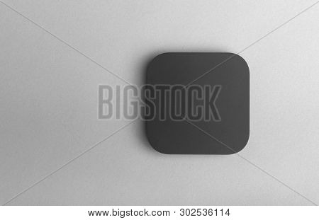 Tv Set-top Box For Ip Tv And Digital Video Content On A Gray Background. Digital Tv On Gray Backgrou
