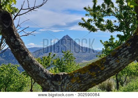 View Of Monte Formaggio, Mazzarino, Caltanissetta, Sicily, Italy, Europe