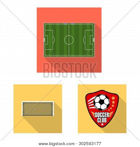 Vector Illustration Of Soccer And Gear Icon. Collection Of Soccer And Tournament Stock Vector Illust